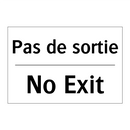 Pas de sortie - No Exit