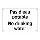 Pas d'eau potable - No drinking water