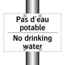 Pas d'eau potable - No drinking water