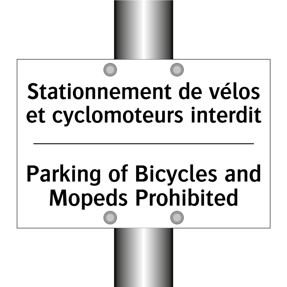 Stationnement de vélos et cyclomoteurs /.../ - Parking of Bicycles and Mopeds /.../