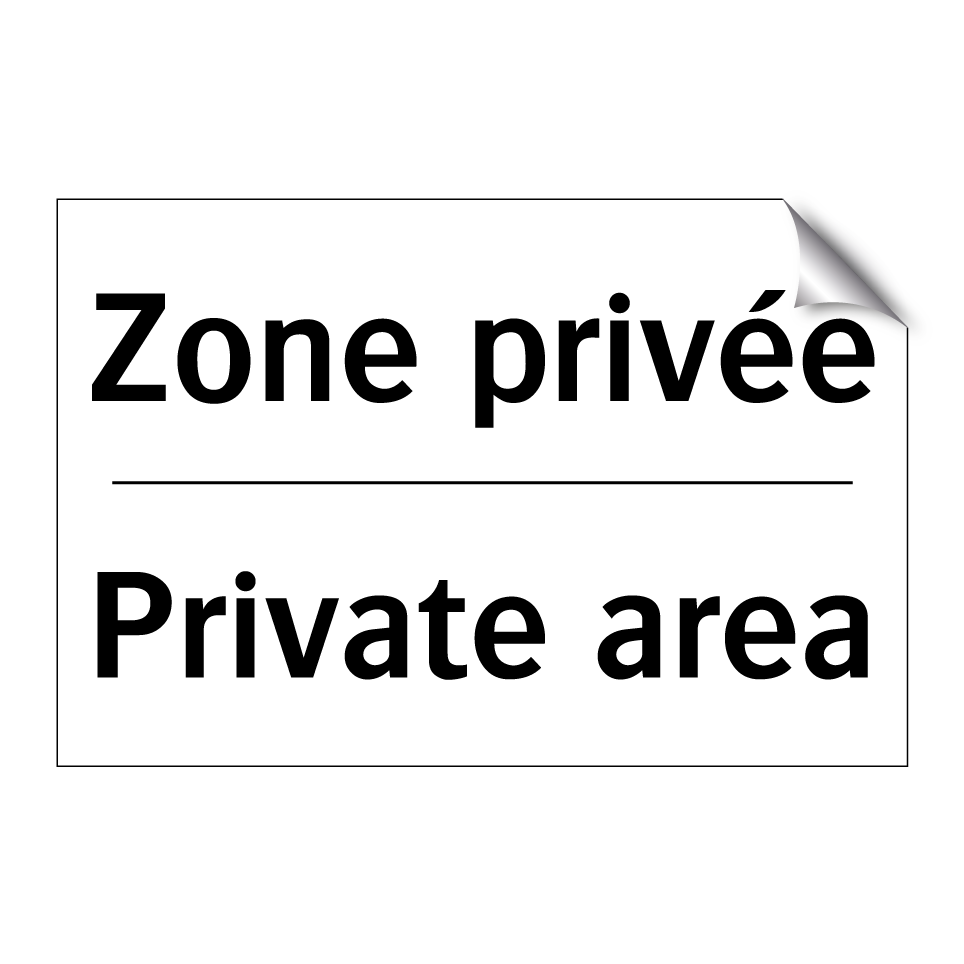 Zone privée - Private area