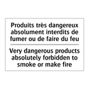 Produits très dangereux absolument  /.../ - Very dangerous products absolutely  /.../