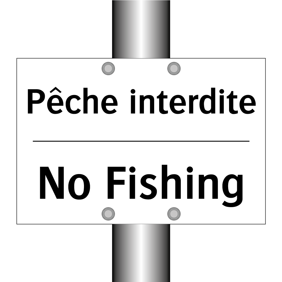 Pêche interdite - No Fishing