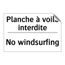 Planche à voile interdite - No windsurfing