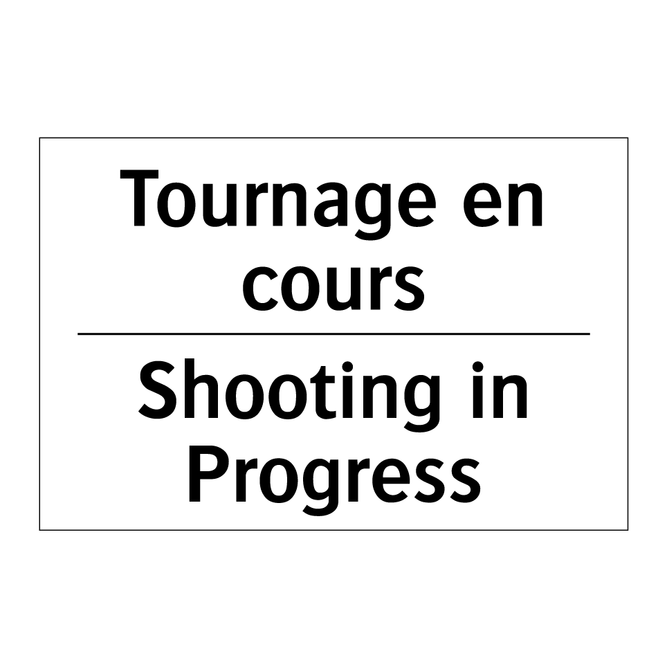 Tournage en cours - Shooting in Progress
