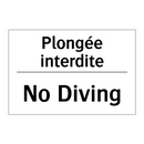 Plongée interdite - No Diving