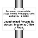 Personnes non autorisées, accès  /.../ - Unauthorized Persons No Access.  /.../