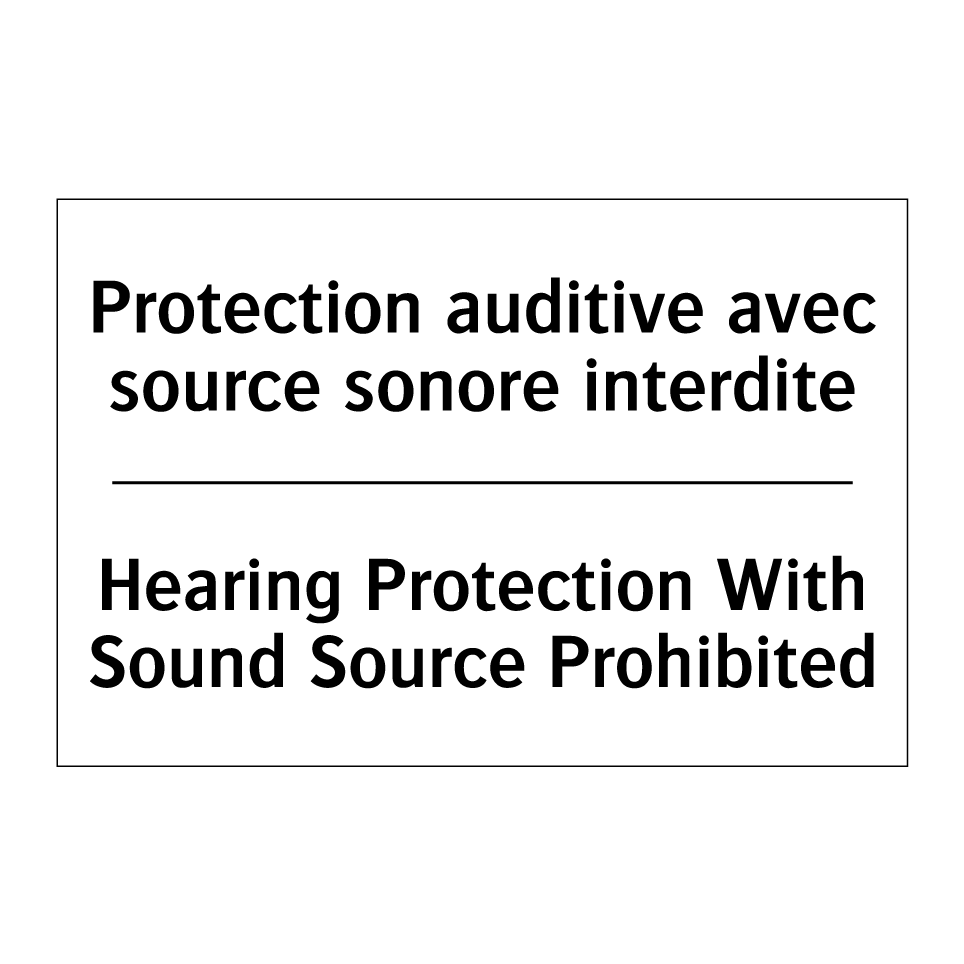 Protection auditive avec source /.../ - Hearing Protection With Sound /.../