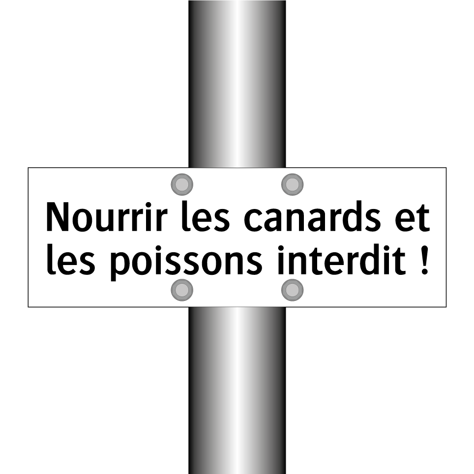 Nourrir les canards et les poissons interdit !