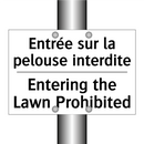 Entrée sur la pelouse interdite /.../ - Entering the Lawn Prohibited