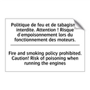Politique de feu et de tabagisme  /.../ - Fire and smoking policy prohibited.  /.../