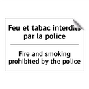 Feu et tabac interdits par la  /.../ - Fire and smoking prohibited by  /.../