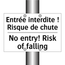 Entrée interdite ! Risque de chute /.../ - No entry! Risk of falling