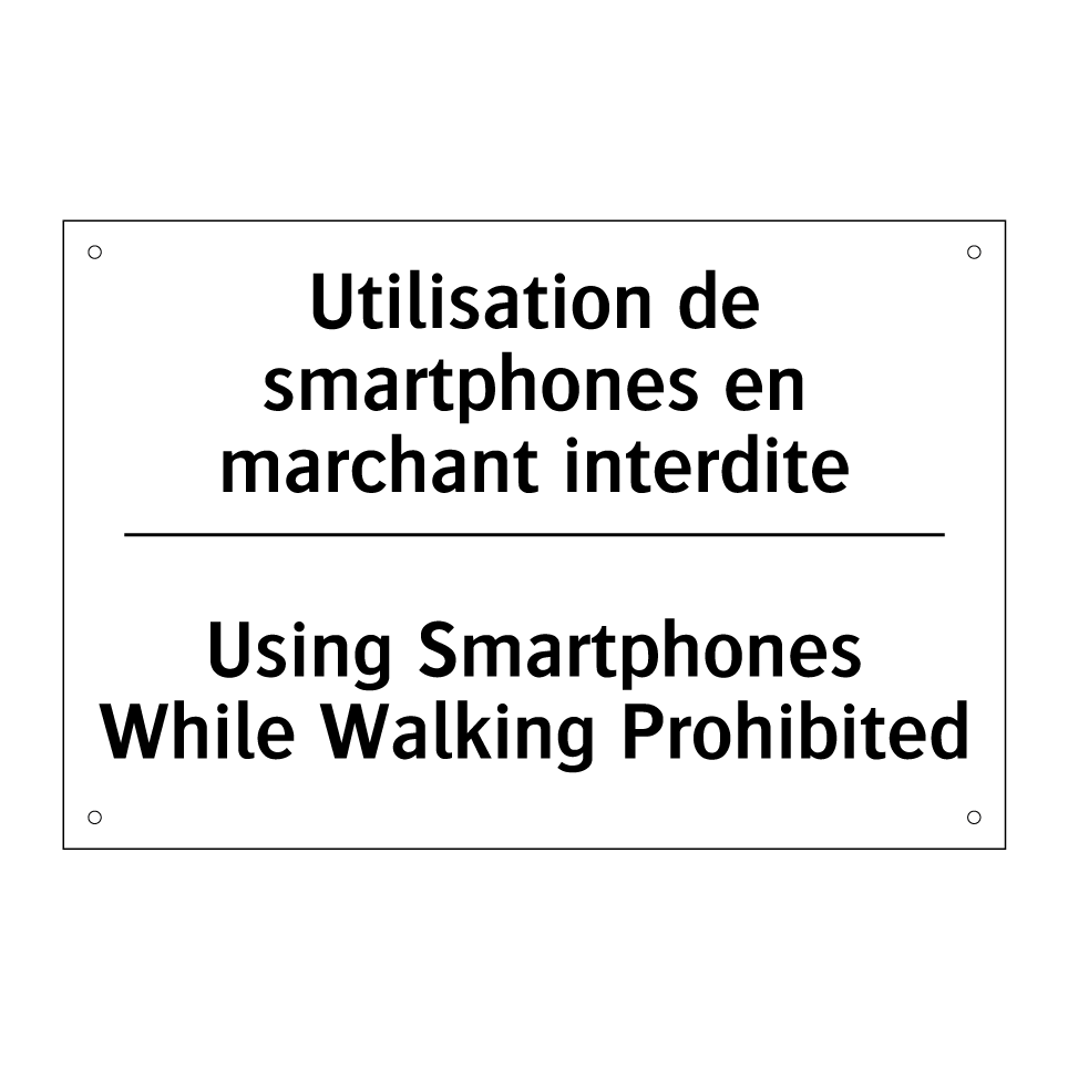 Utilisation de smartphones en /.../ - Using Smartphones While Walking /.../