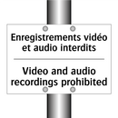 Enregistrements vidéo et audio  /.../ - Video and audio recordings prohibited /.../
