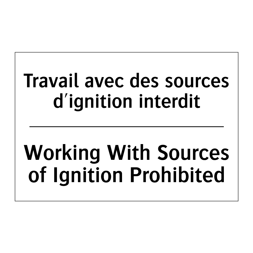 Travail avec des sources d'ignition /.../ - Working With Sources of Ignition /.../