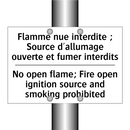 Flamme nue interdite ; Source  /.../ - No open flame; Fire open ignition  /.../