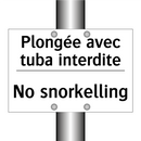 Plongée avec tuba interdite - No snorkelling