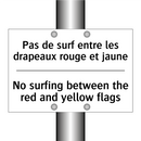 Pas de surf entre les drapeaux  /.../ - No surfing between the red and  /.../