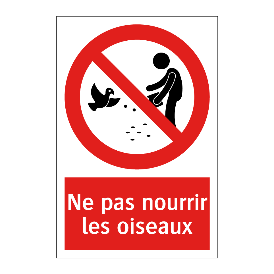 Ne pas nourrir les oiseaux