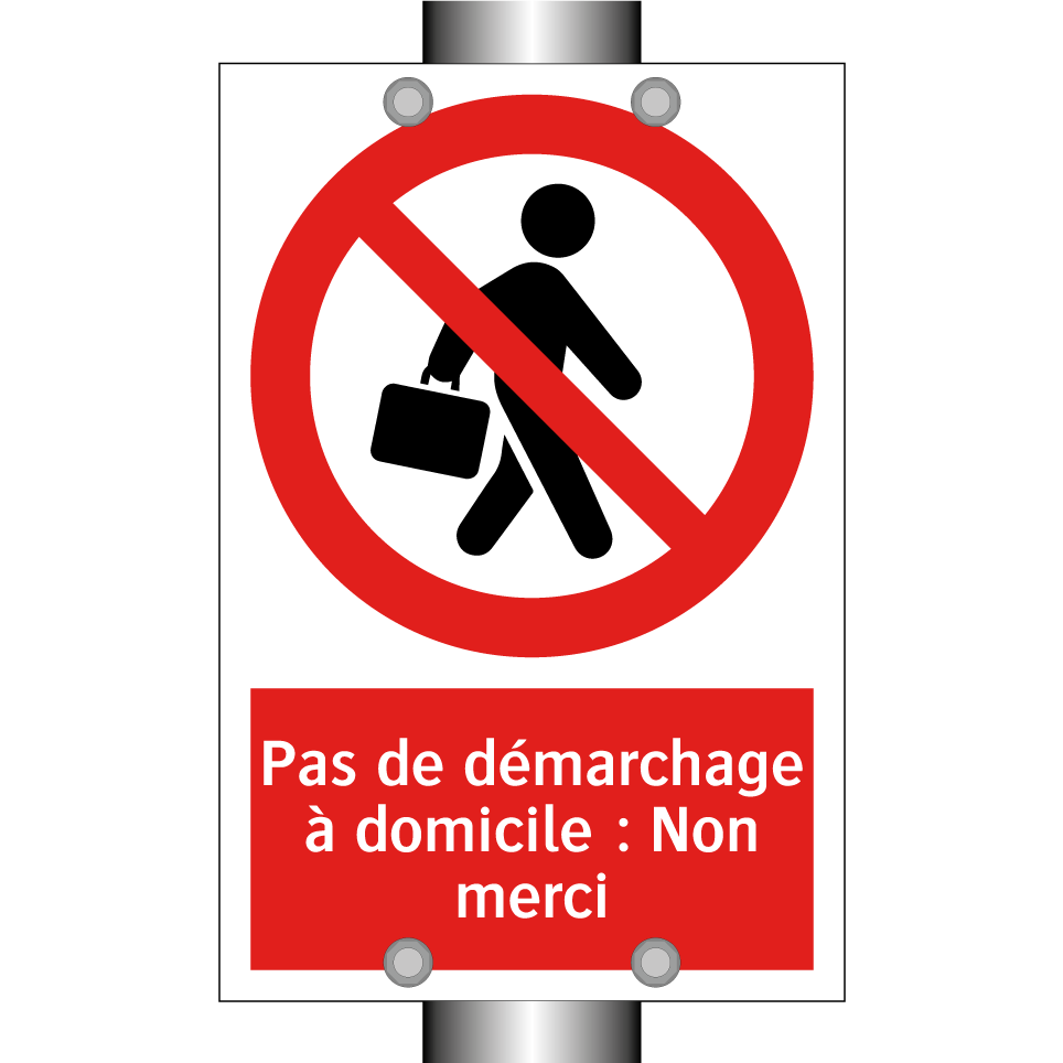 Pas de démarchage à domicile : Non merci