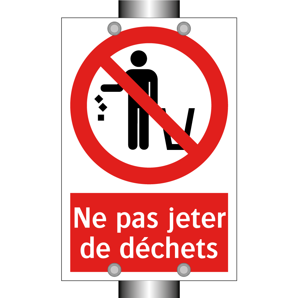 Ne pas jeter de déchets