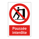 Poussée interdite