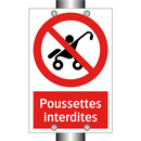 Poussettes interdites