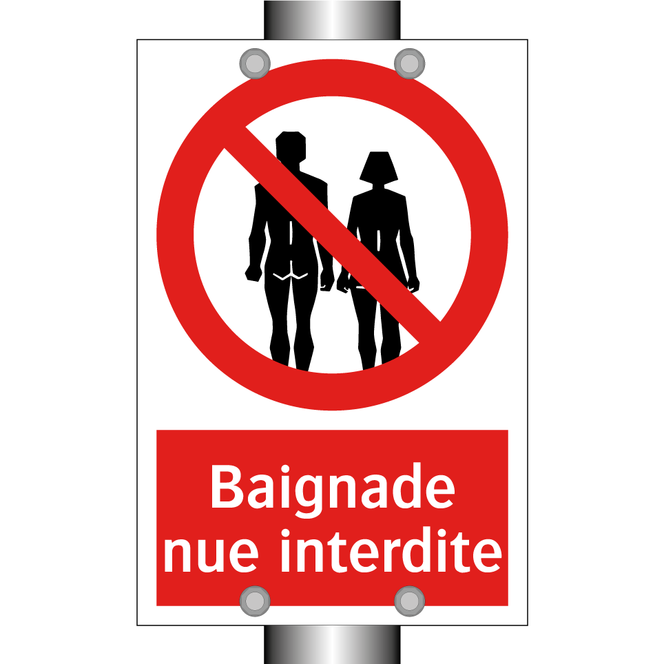 Baignade nue interdite