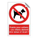 Prairie pour enfants : Les chiens doivent être tenus à l'écart !