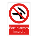 Port d'armes interdit