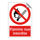 Flamme nue interdite