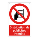 Distribution de publicités interdite