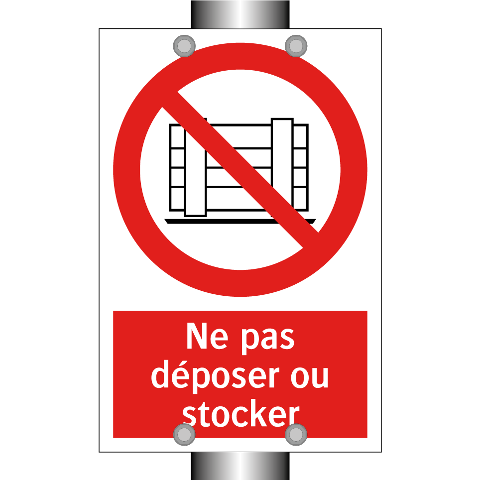 Ne pas déposer ou stocker