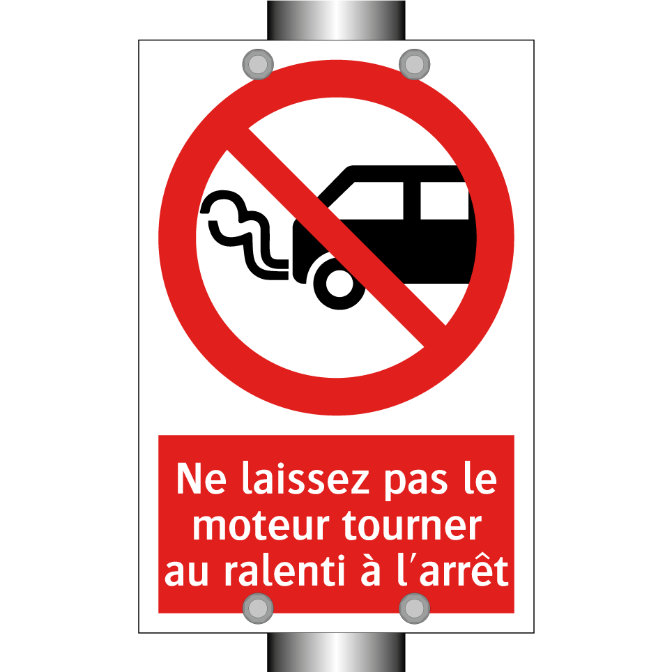 Ne laissez pas le moteur tourner au ralenti à l'arrêt