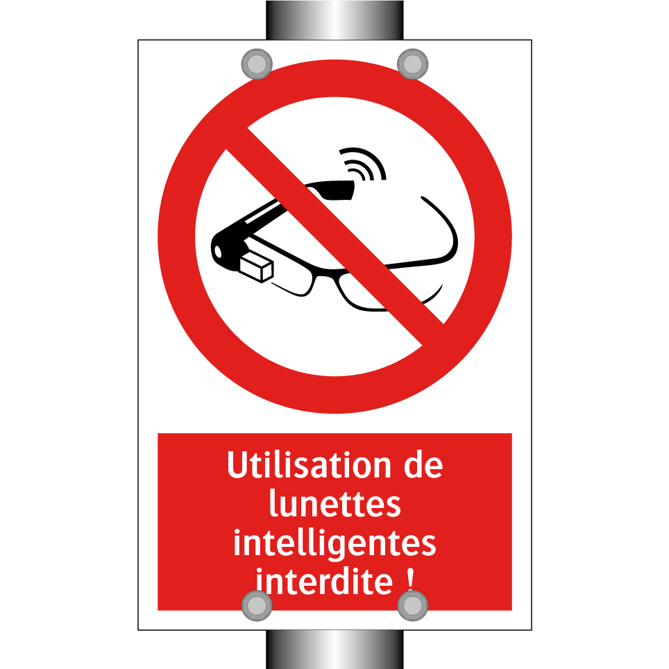 Utilisation de lunettes intelligentes interdite !