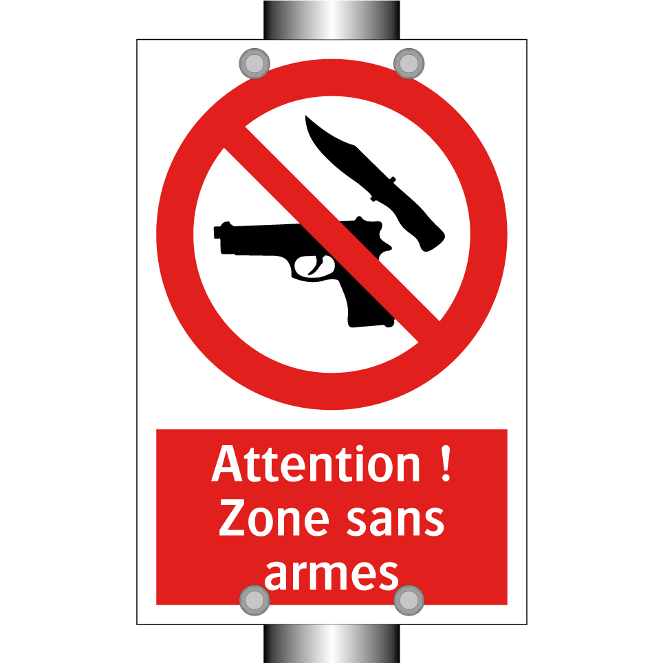 Attention ! Zone sans armes