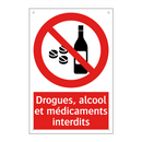 Drogues, alcool et médicaments interdits