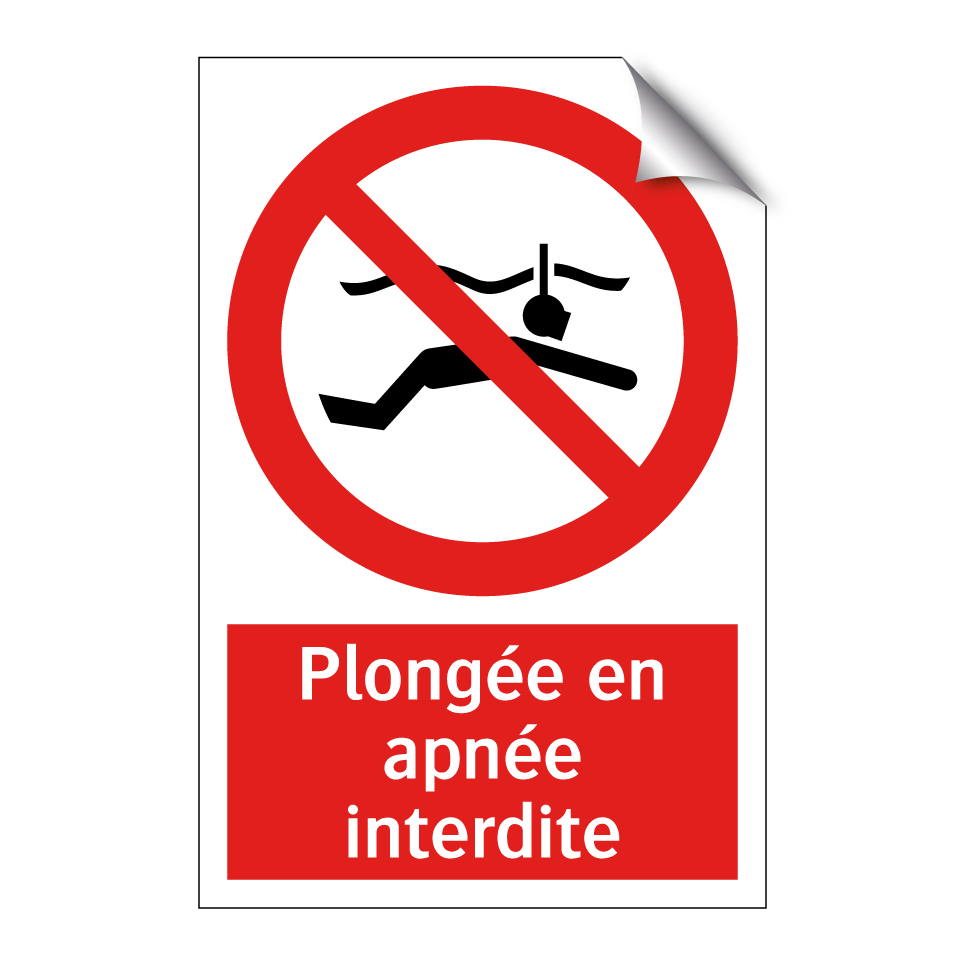 Plongée en apnée interdite