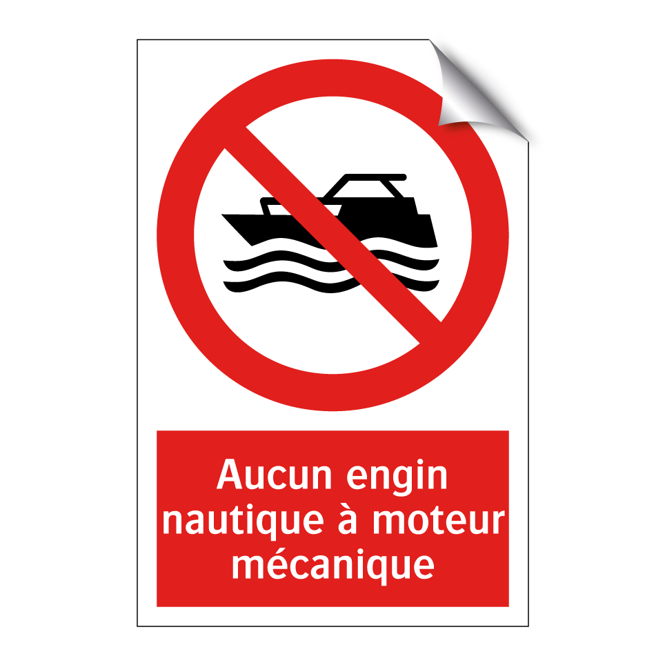 Aucun engin nautique à moteur mécanique