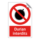 Durian interdits