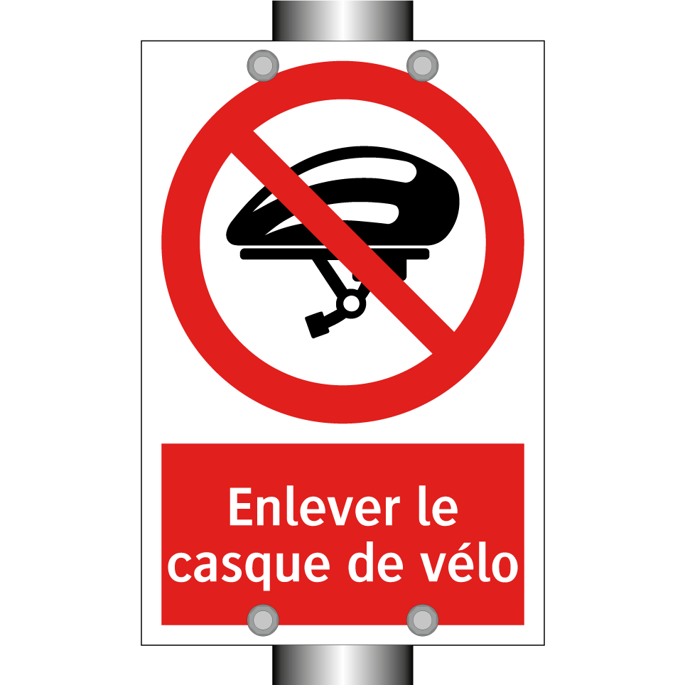 Enlever le casque de vélo