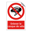 Enlever le casque de vélo
