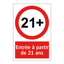 Entrée à partir de 21 ans