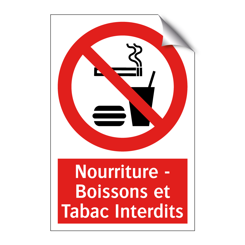 Nourriture - Boissons et Tabac Interdits