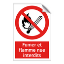 Fumer et flamme nue interdits