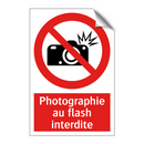 Photographie au flash interdite