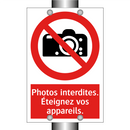 Photos interdites. Éteignez vos appareils.