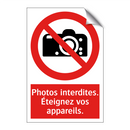 Photos interdites. Éteignez vos appareils.