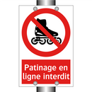 Patinage en ligne interdit